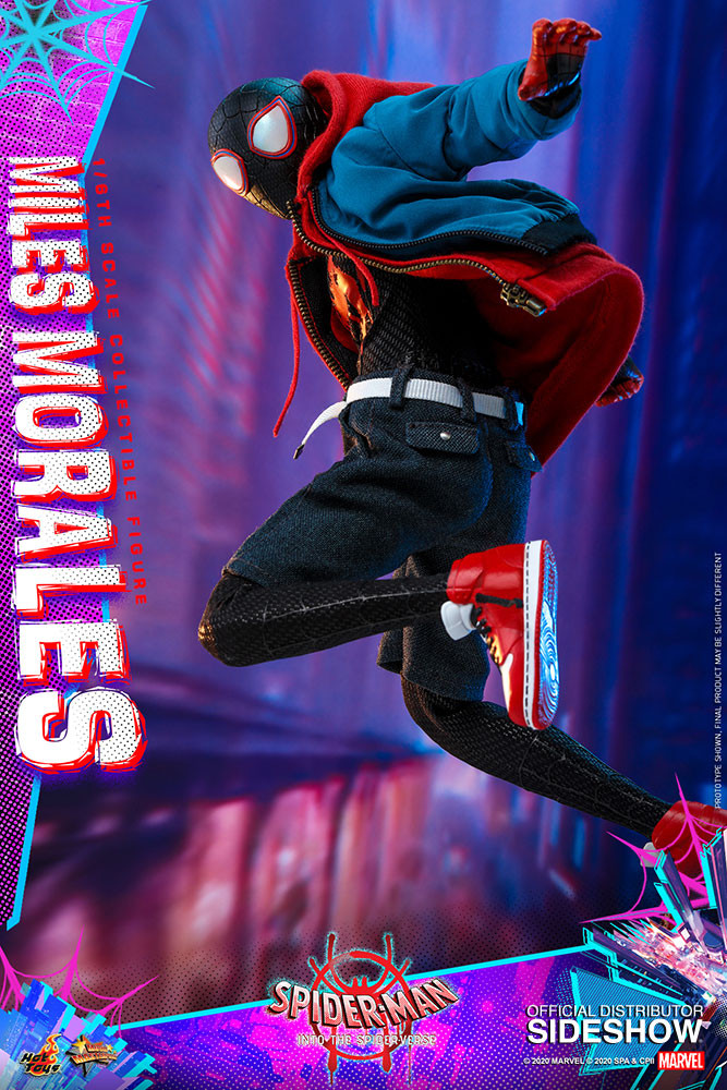 Hot Toys Miles Morales Sixth Scale Figure Movie Masterpiece Series Spider Man Into The Spider Verse