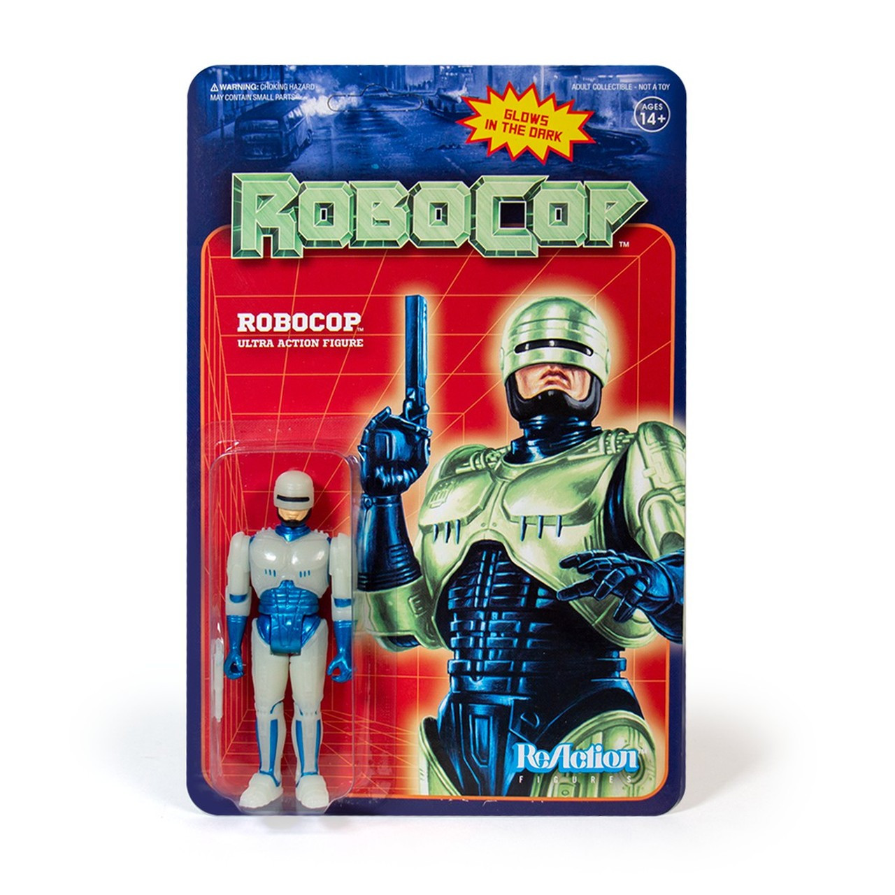 ROBOCOPロボコップsuper classics1997 Toy Super7 Robocop GLOW ReAction Figure