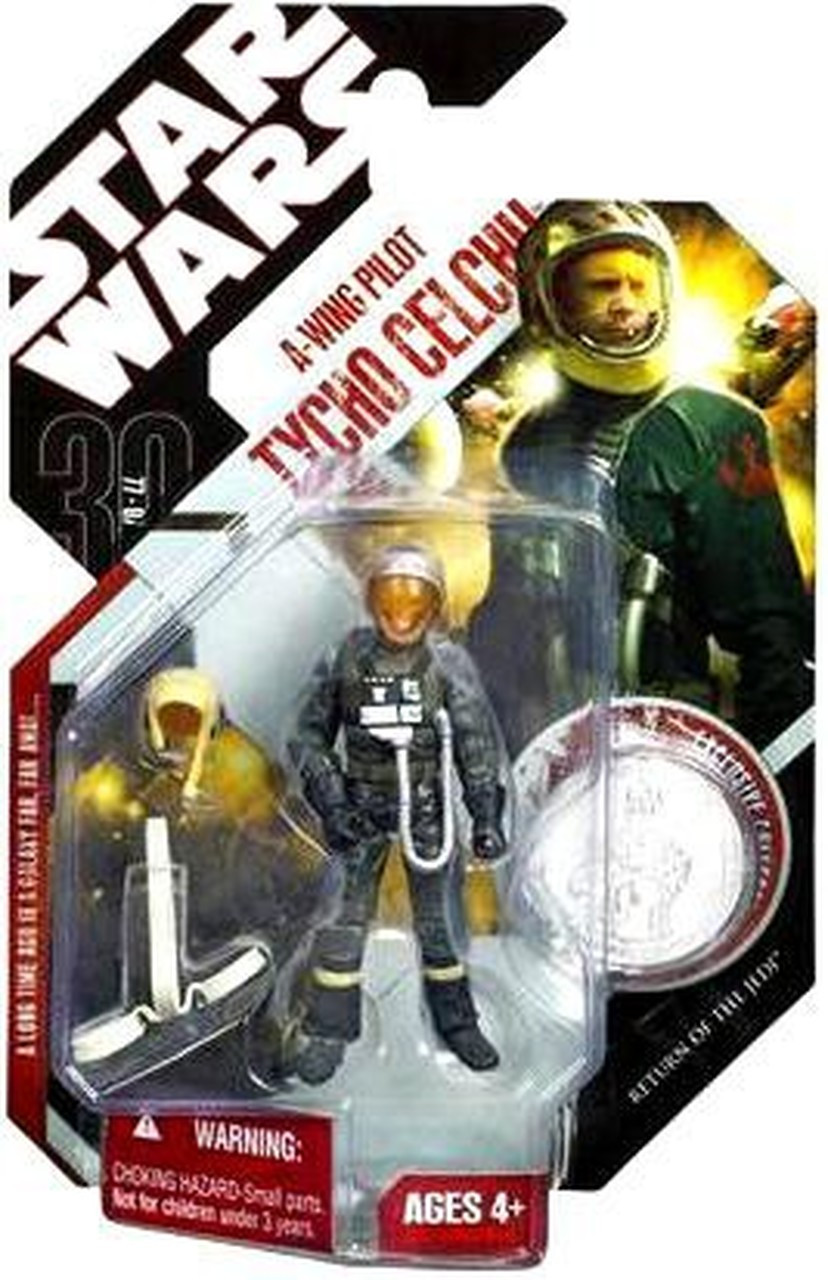 BOLT THE AIRFIGHTER フィギュア Hasbro Star 30th Anniversary Wars A-Wing Pilot Tycho Celchu Action