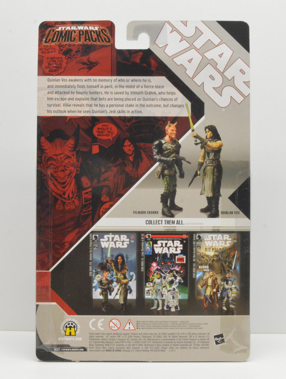 Hasbro Star Wars Comic Packs #19 Quinlan Vos and Vilmarh Grahrk