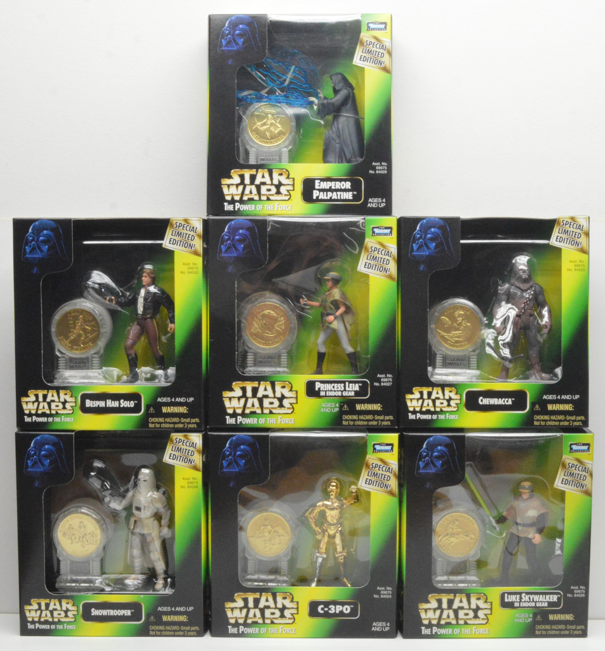 Kenner Star Wars New Millennium Minted Coin Collection Set of Seven Action  Figures