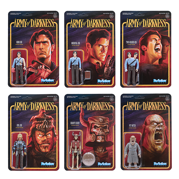 Super7 Army of Darkness Set of Six ReAction Figures