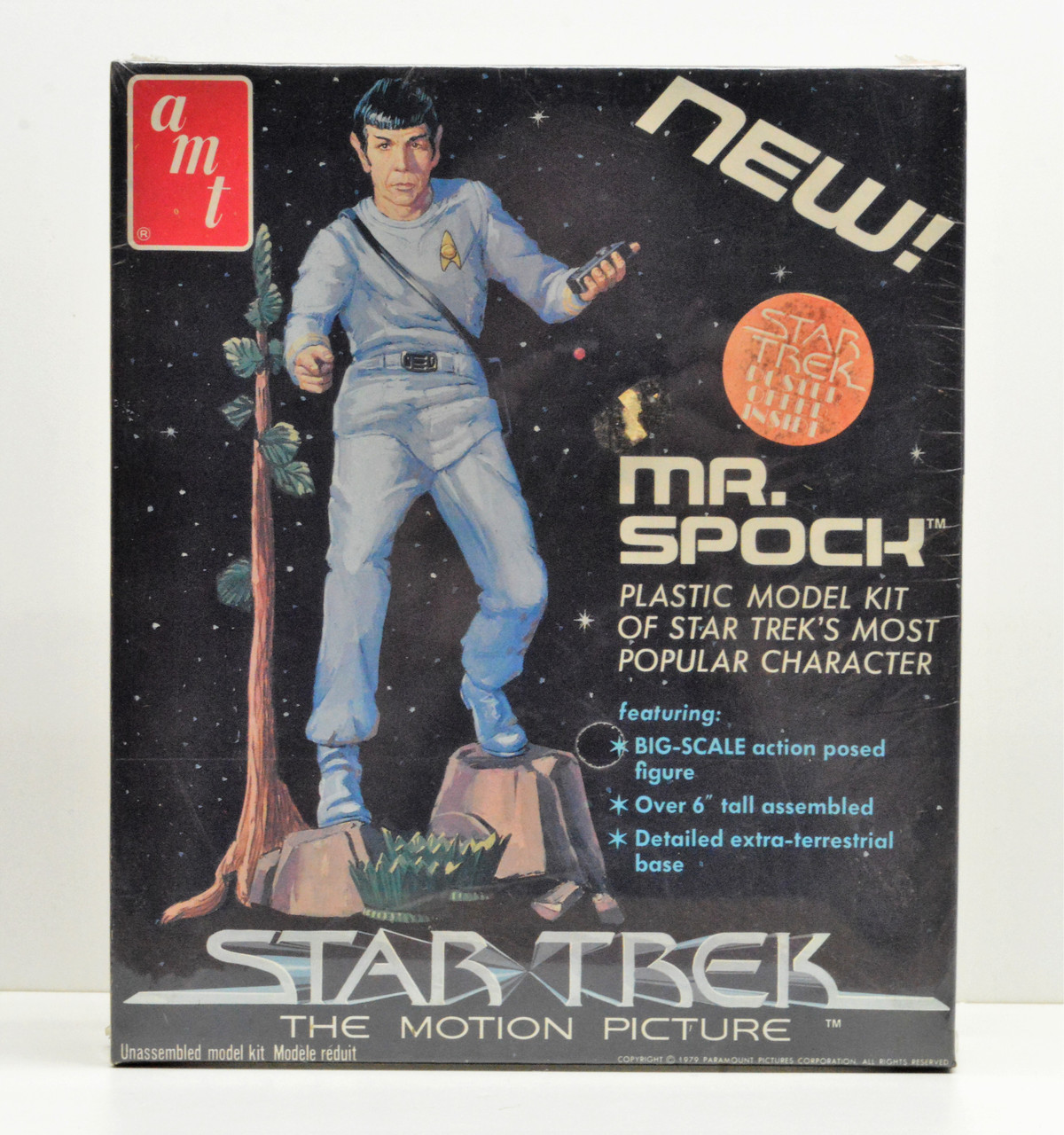 AMT Star Trek MR SPOCK Model Kit in SEALED Collector’s Edition Metal Tin 2009 