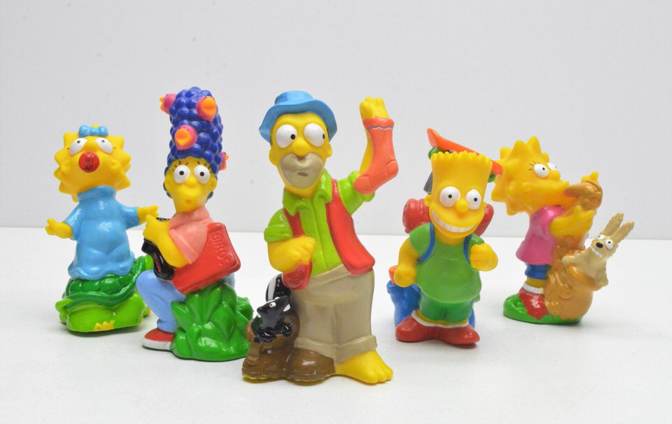 Burger King (1990) The Simpsons Camping adventure figure set