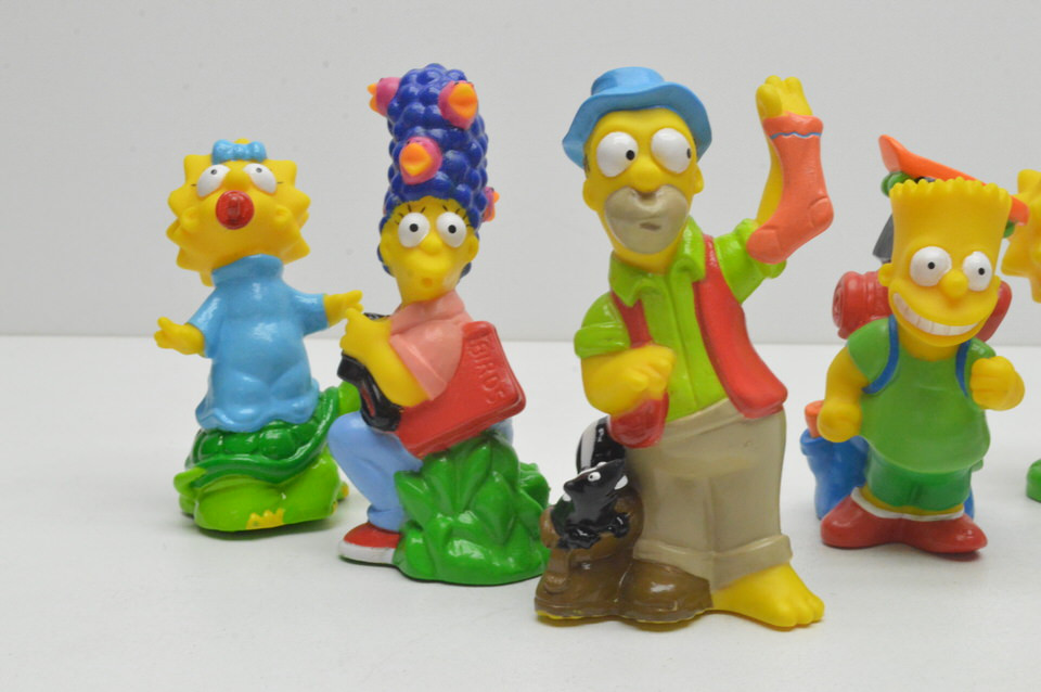 Burger King (1990) The Simpsons Camping adventure figure set