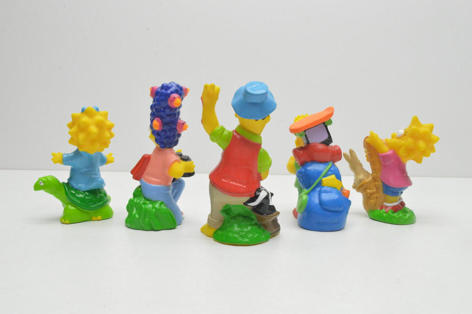 Burger King (1990) The Simpsons Camping adventure figure set