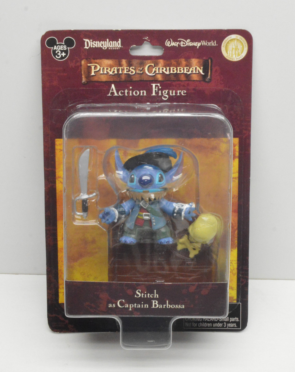Disney Theme Park Exclusive Potc Stitch As Captain Barbossa Action Figure