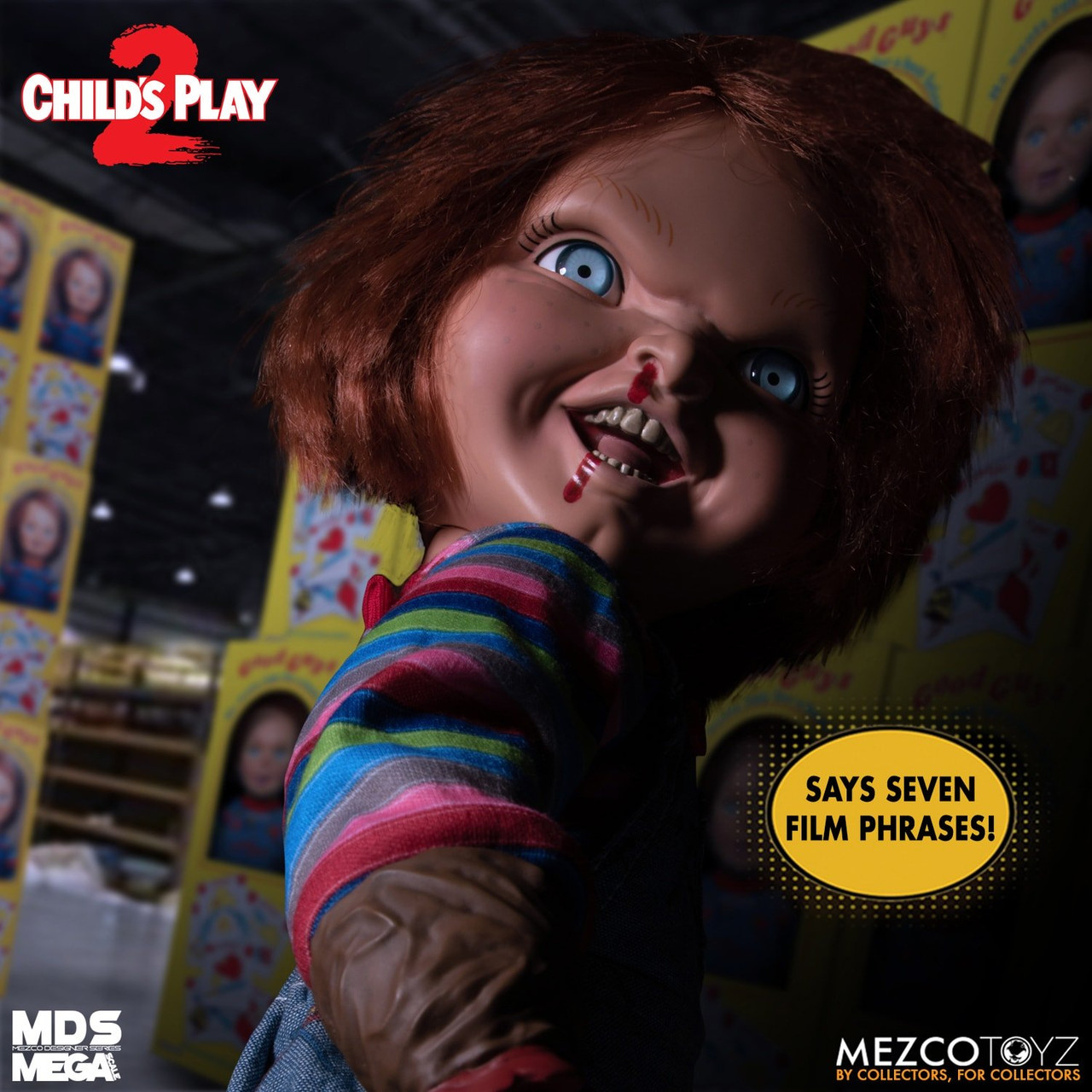 Mezco MDS Mega Scale Child's Play 2: Talking Menacing Chucky