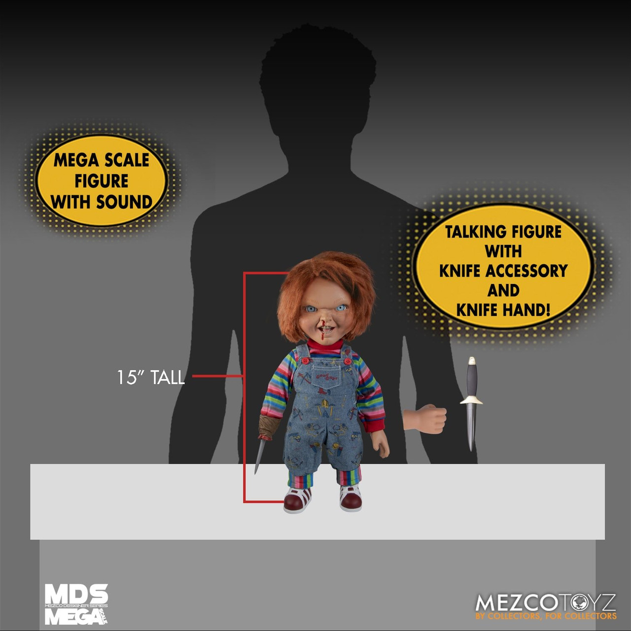 メズコ フィギュア MEZCO MDS エイリアン　チャッキー　ペニーワイズ Mezco MDS Mega Scale Child's Play 2: Talking Menacing Chucky