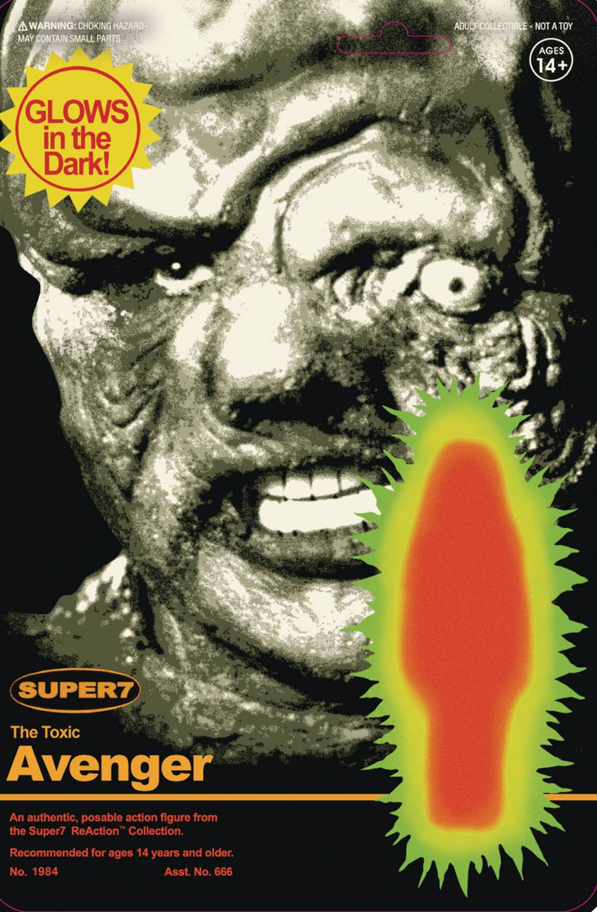 SF・ファンタジー・ホラー Super7 The Toxic Avenger ReAction Figure Super7 Toxic Avenger Toxie GLOW ReAction Figure