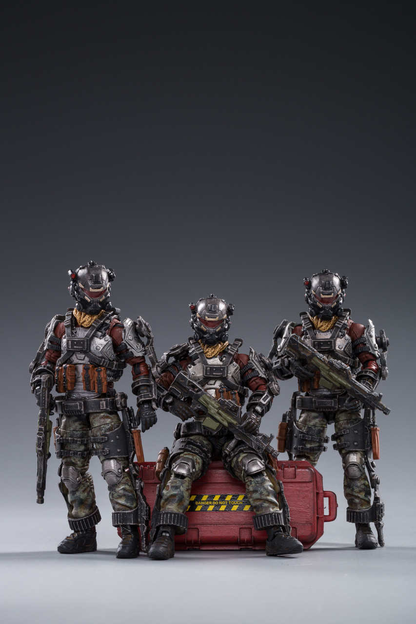 Joy Toy Skeleton Forces Double Sickle Squad 1/18 action figure 3 pack