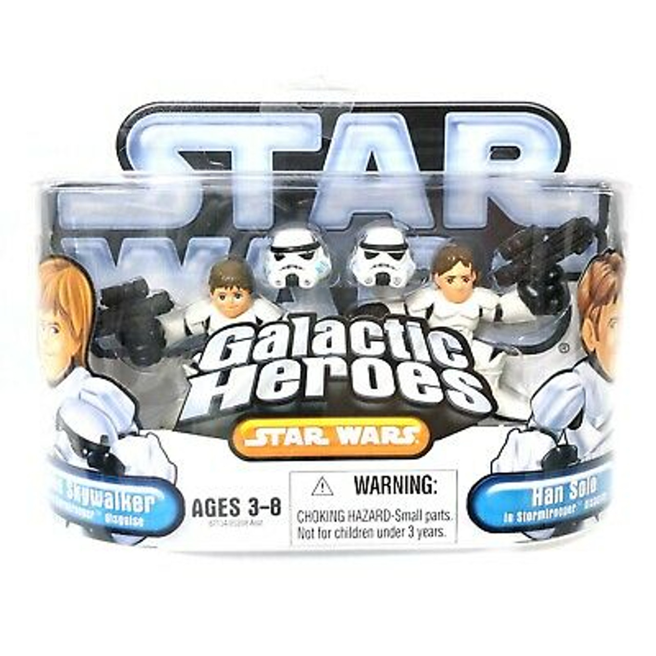 SF・ファンタジー・ホラー STAR WARS STORMTROOPER Luke Han Solo Hasbro Star Wars Galactic Heroes Luke Stormtrooper and Han