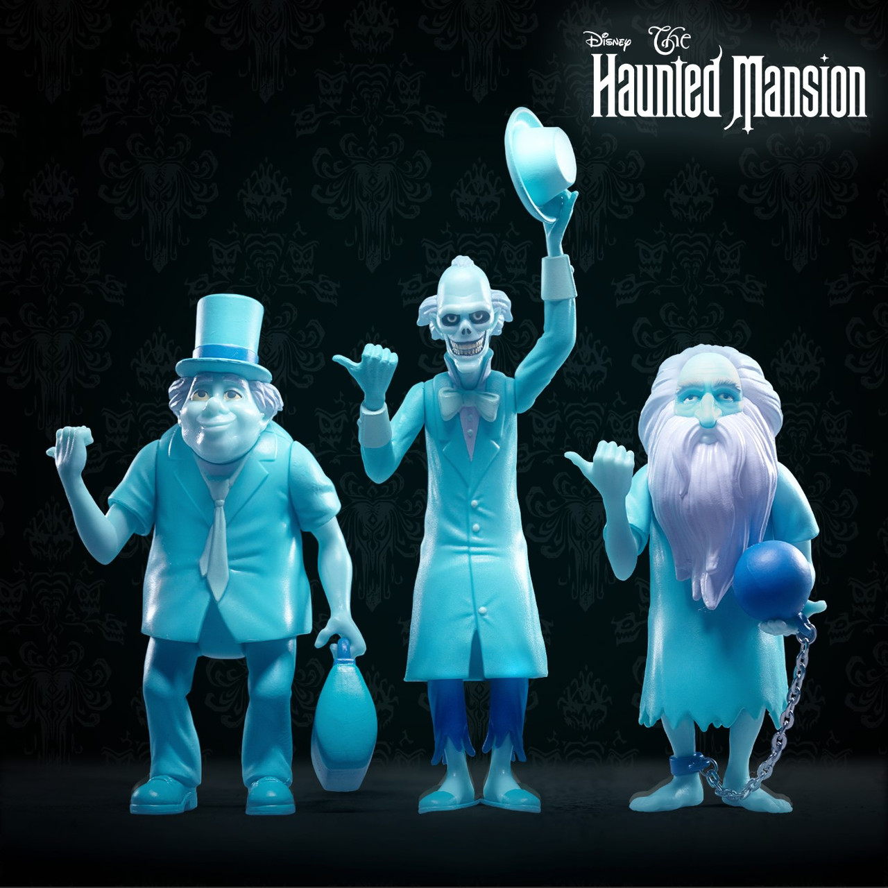 Super7 Disney's The Haunted Mansion ReAction Figure 3 Pack box set