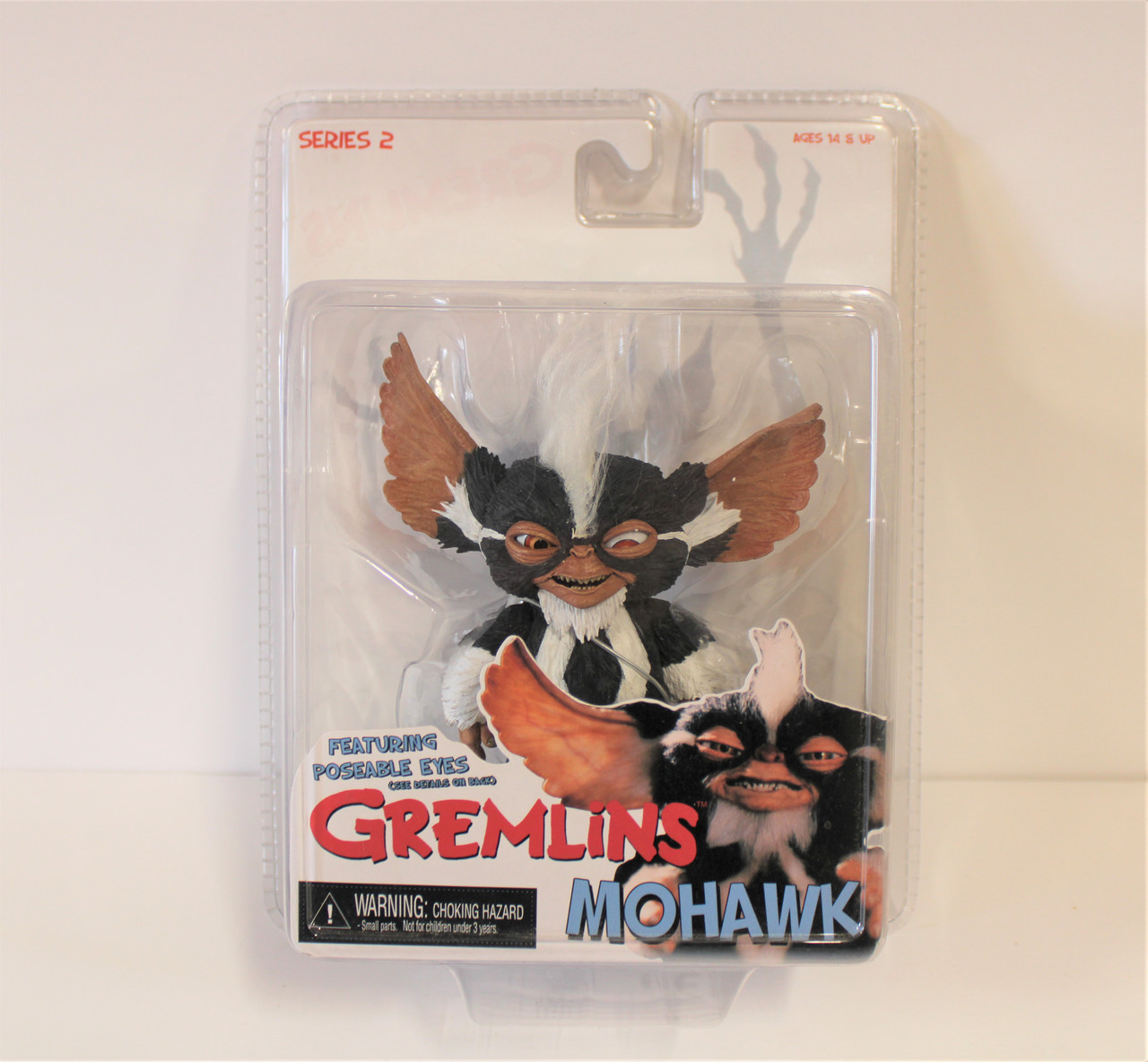 CUSTOM 2005 Neca Reel Toys Hard Copy Prototype Action Figure - Gremlins 2  Mohawk (Displayed with Production Figure)