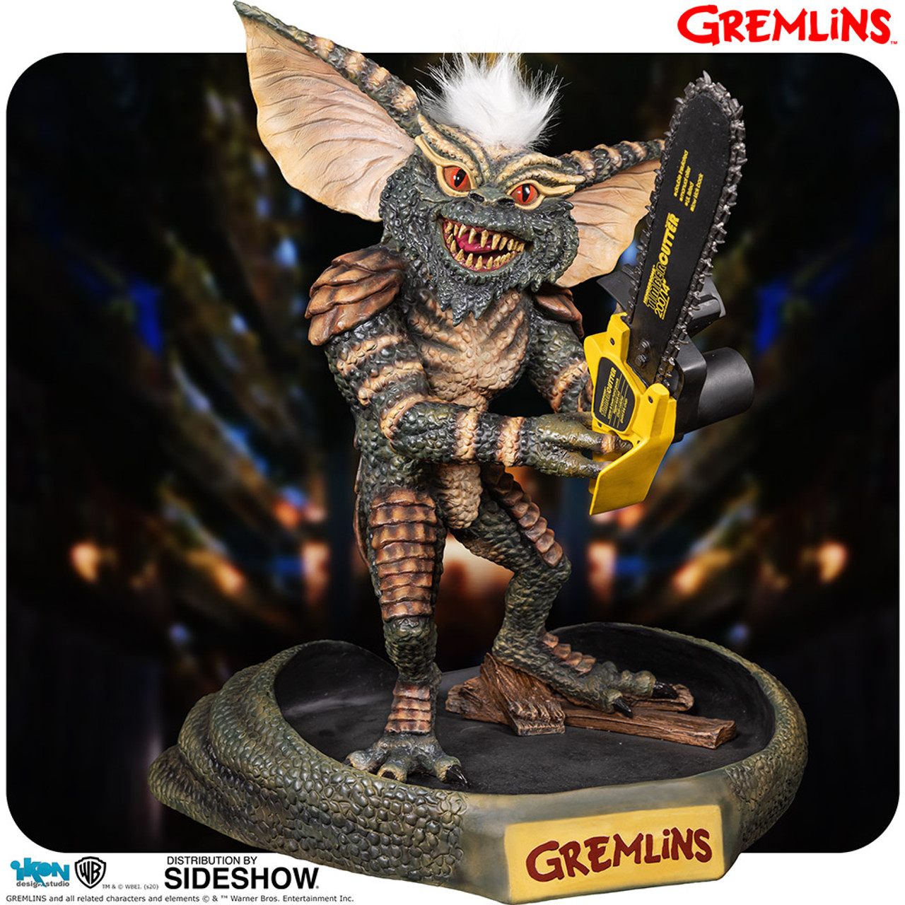 Ikon Gremlins Stripe With Chainsaw Statue Ikon Gremlins Stripe With Chainsaw Statue