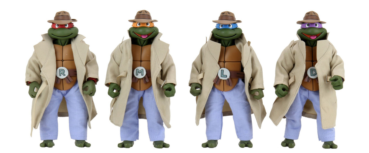 NECA TMNT Turtles in Disguise 4-pack