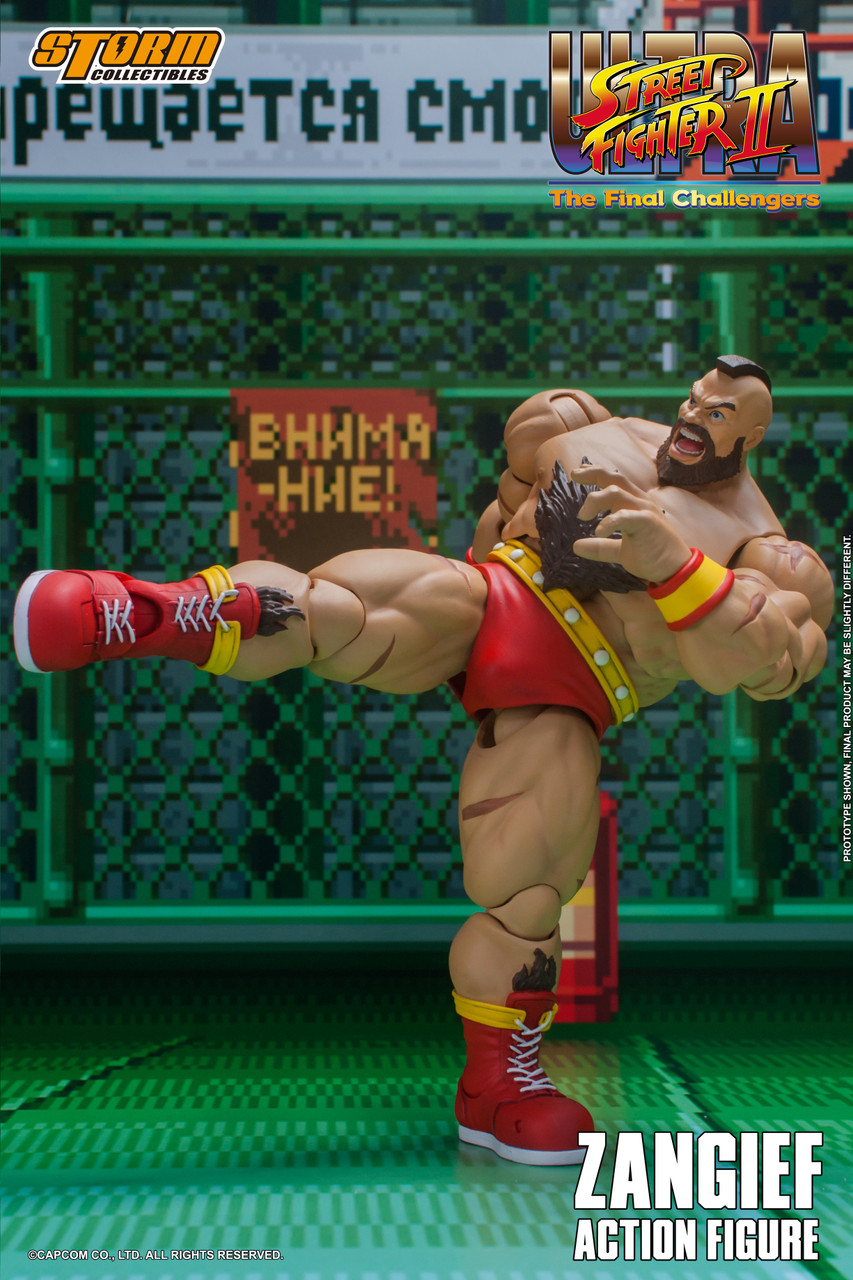 ZANGIEF Street Fighter II Action Figure para Fãs, Storm Toys, Conjunto  completo, 6 '', Em Stock, 1:12