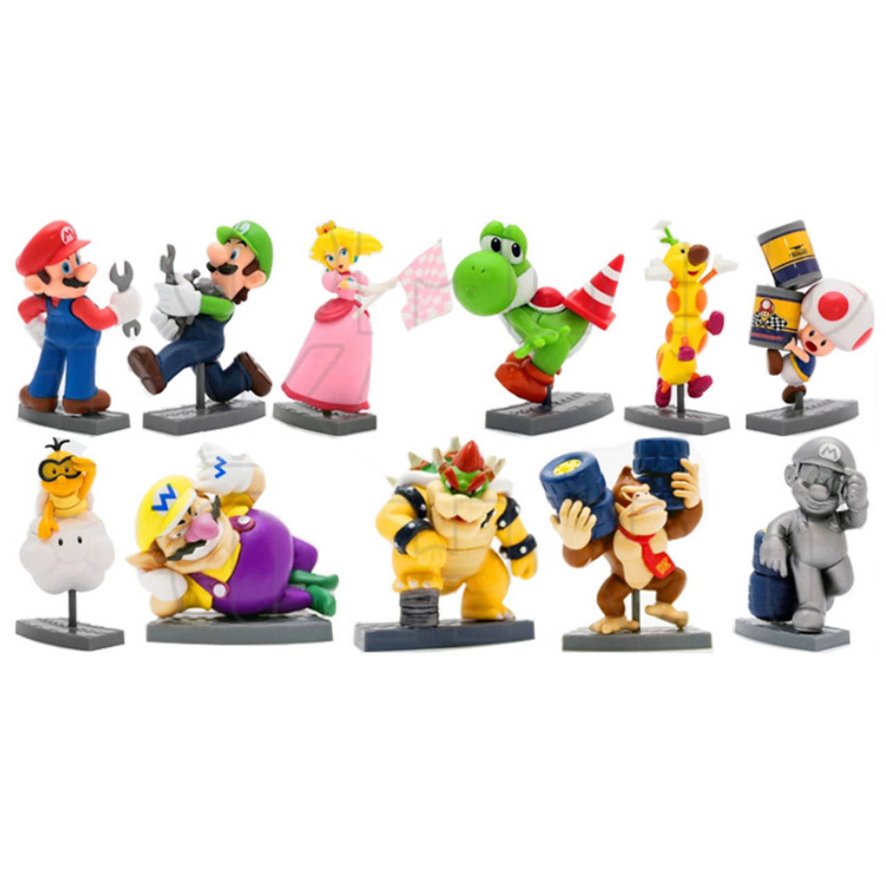 7 Figurines Mario Kart