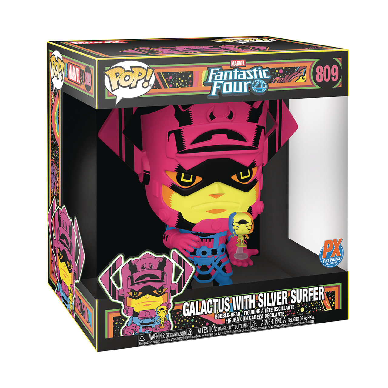 Funko POP Marvel: Galactus with Silver Surfer 10 BLACK LIGHT