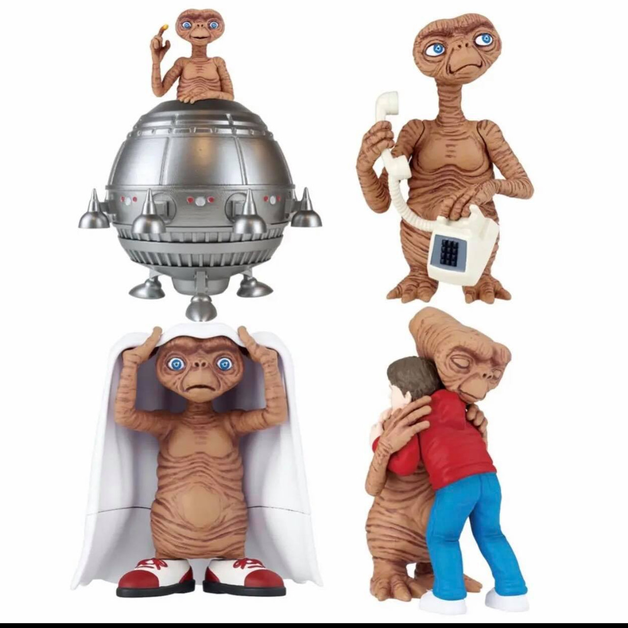 Takara Tomy Arts E.T. Famous Scene collection Set of 4