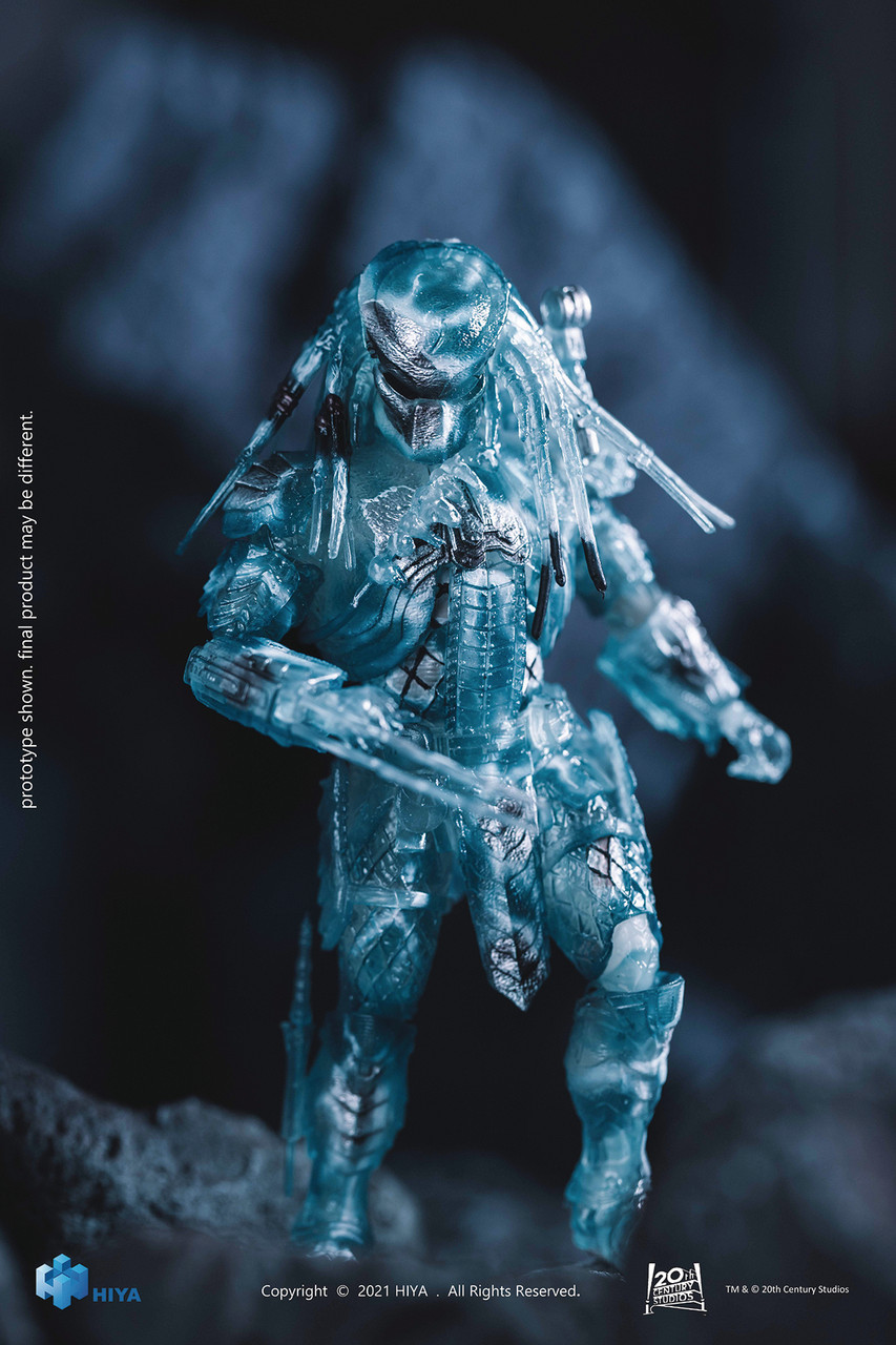 HIYA AVP Active Camouflage Scar Predator 1/18 scale action figure