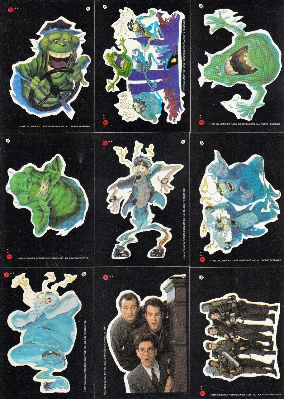 Ghostbusters 2 Sticker Topps (1988) Ghostbusters 2 Movie 1989 Complete card & sticker set