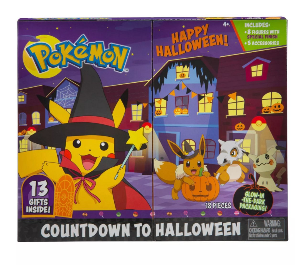 Jazwares Pokemon 2023 Countdown to Halloween Calendar Battle