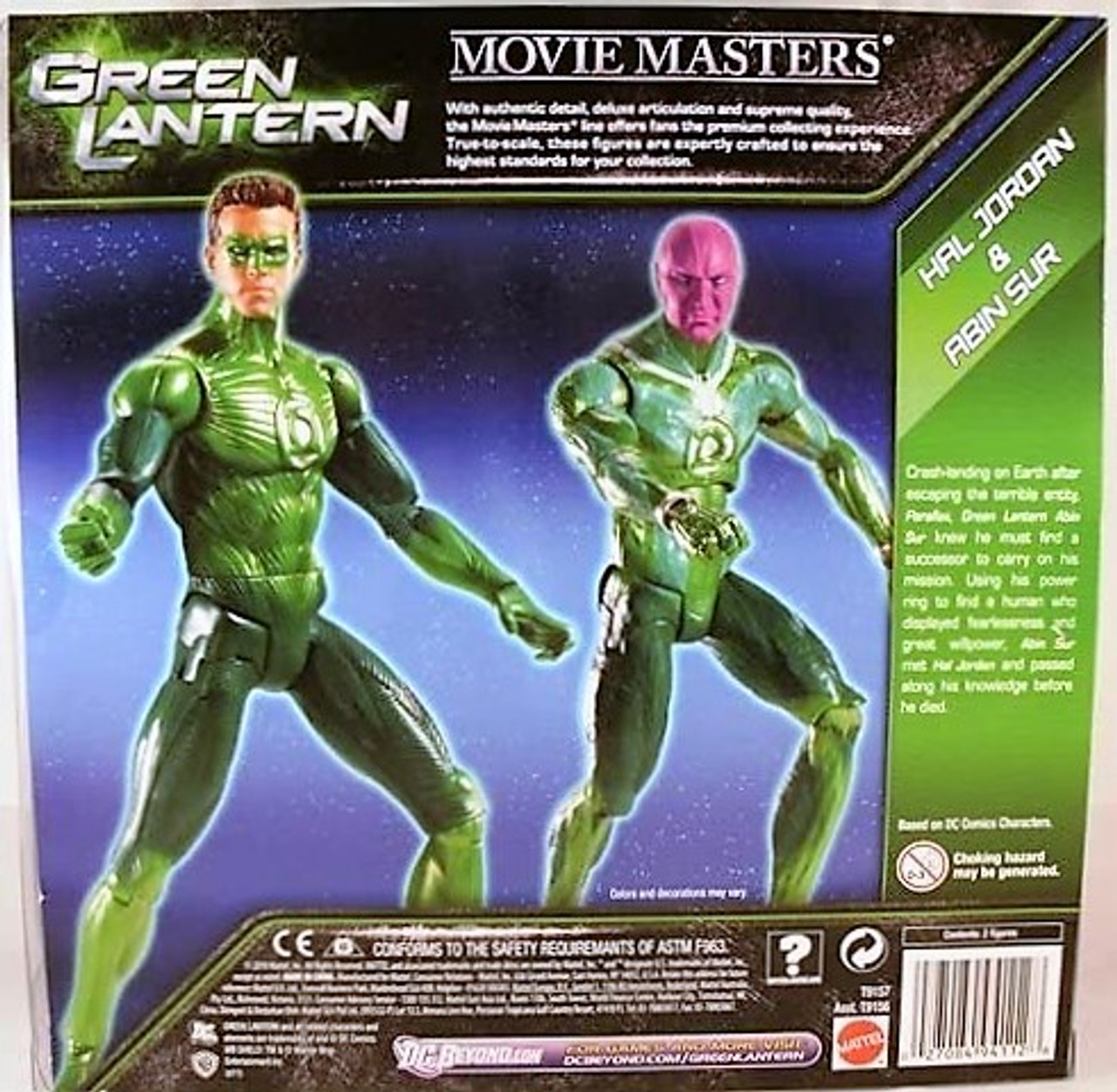 Mattel Green Lantern Movie Masters Hal Jordan & Abin Sur Action Figure 2  pack