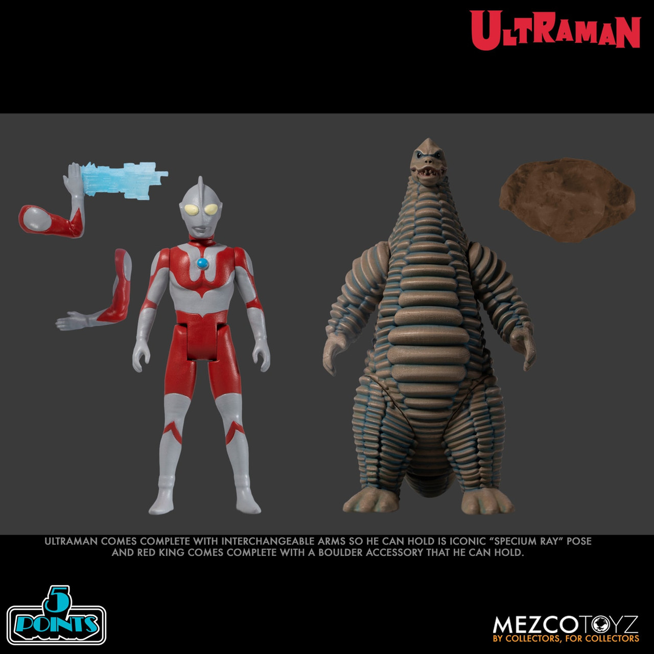 MEZCO 5 Points Ultraman & Red King Boxed Set