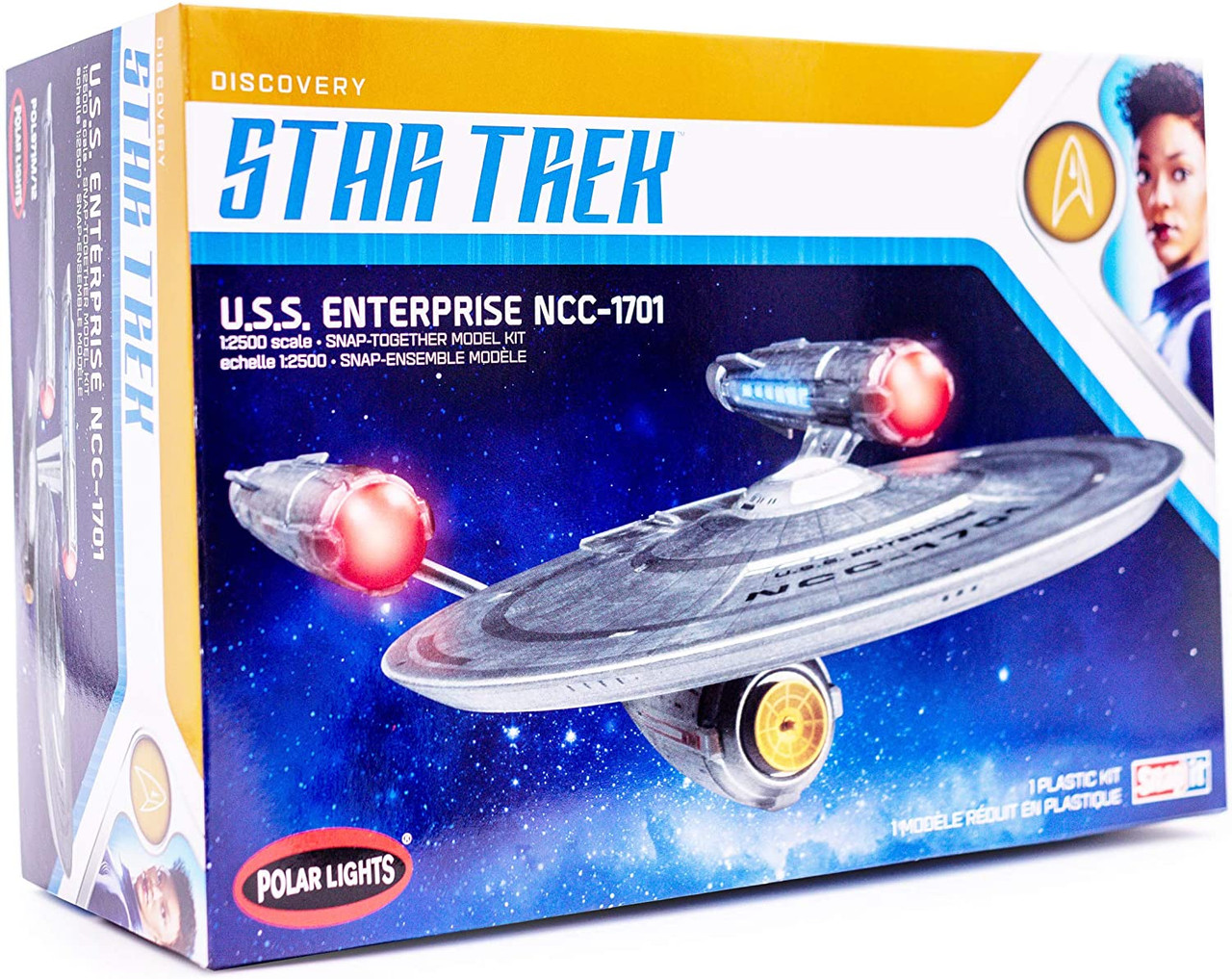 Polar Lights Star Trek Discovery USS Enterprise Snap It 1:2500