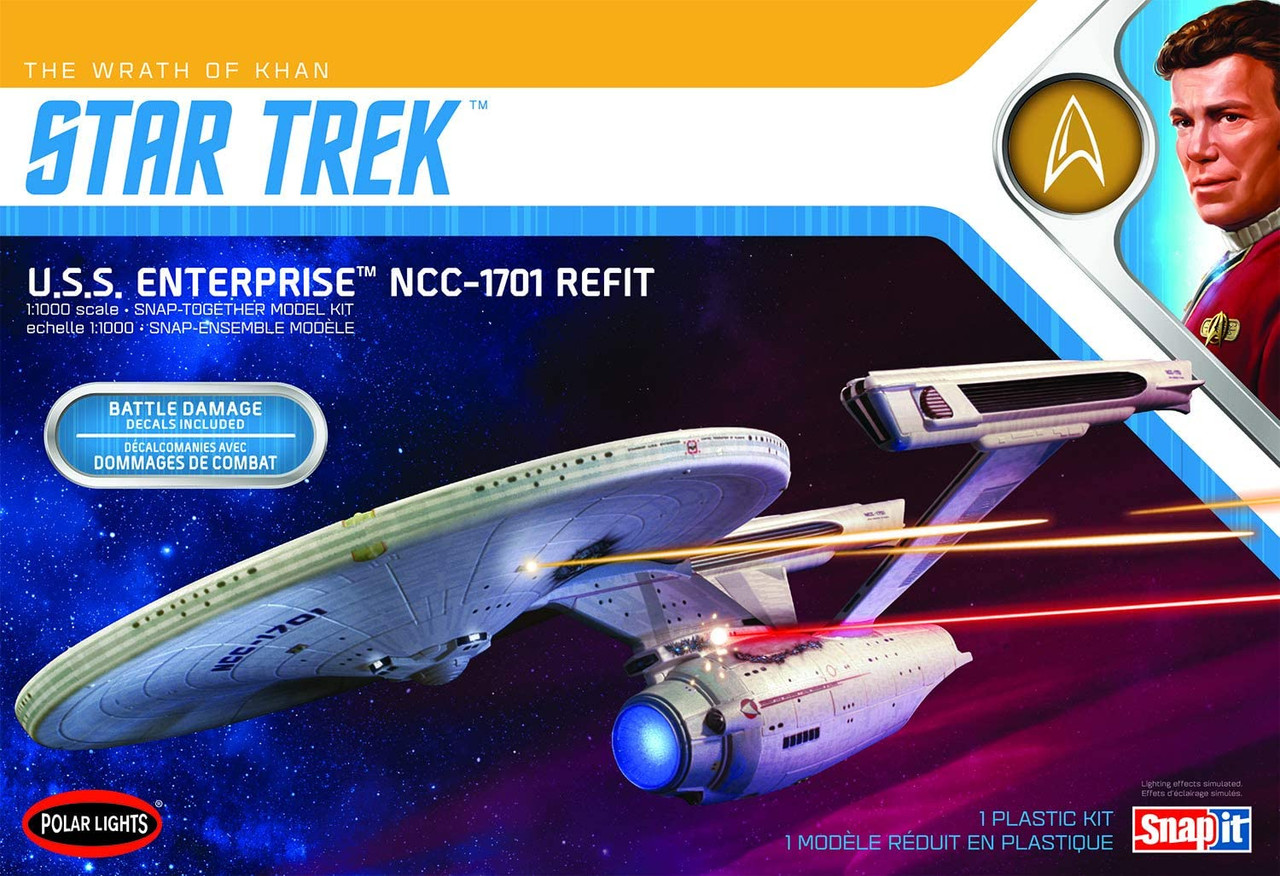 1/1000 Model Kit POL966 Snap Polar Lights Star Trek NX-01 Enterprise