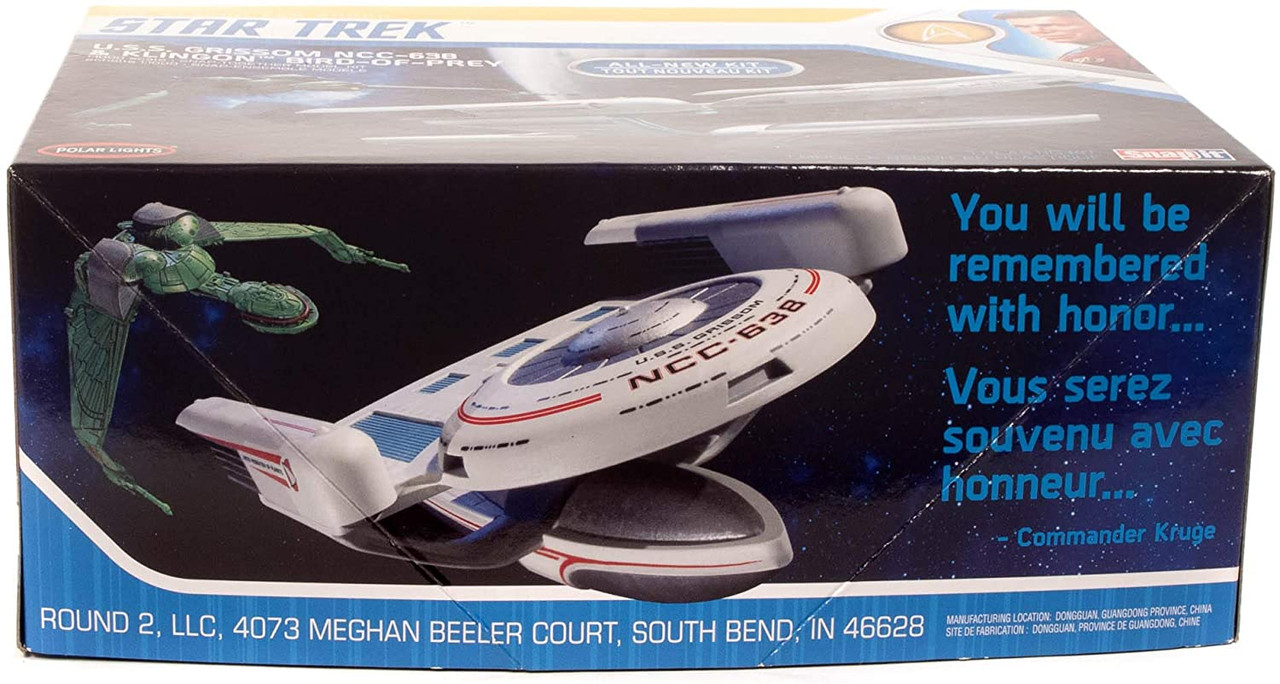 Polar Lights Star Trek U.S.S. Grissom and Klingon Bird of Prey Snap It  1:1000 Scale Model Kit