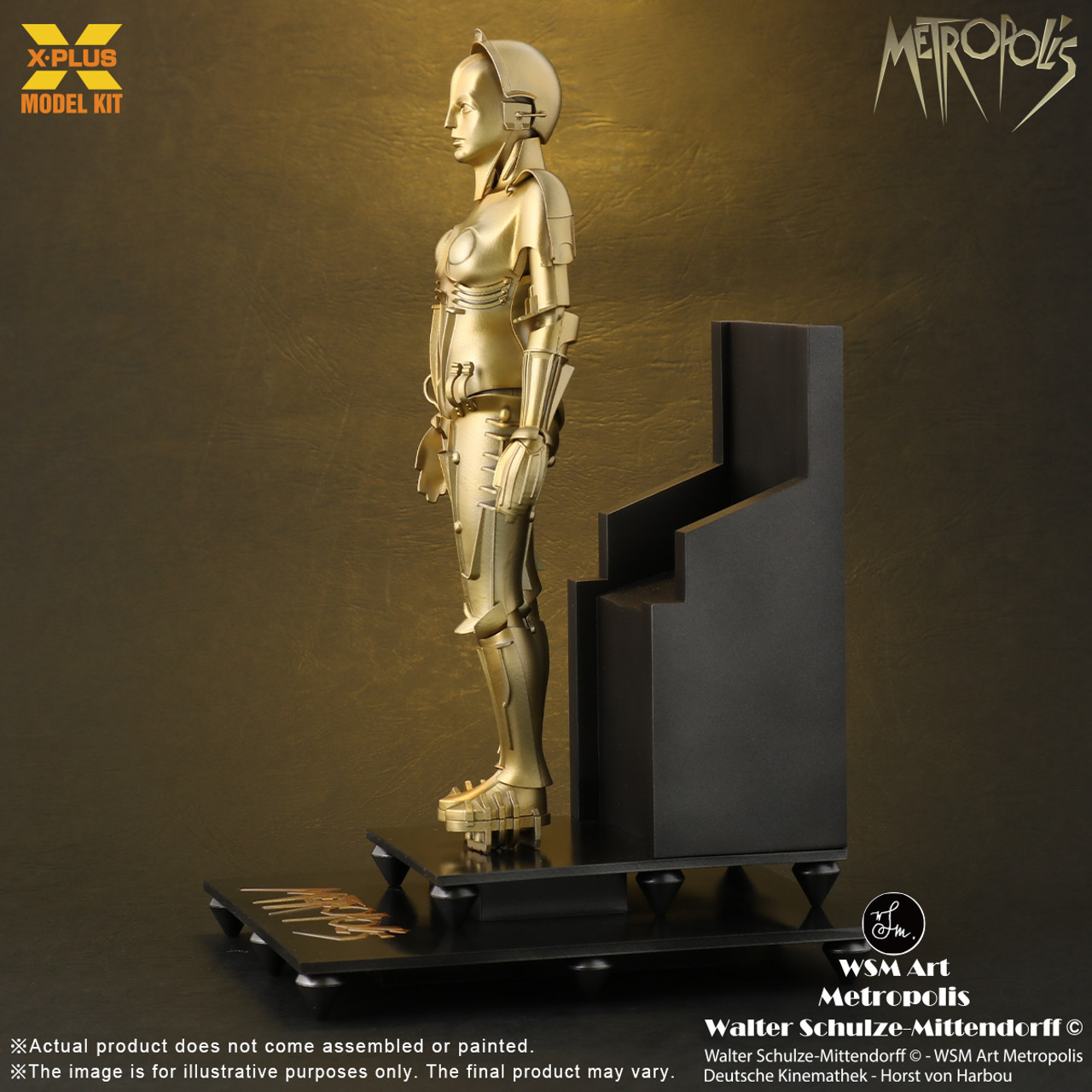 XPLUS　1/8　METROPOLIS　DISPLAY MODEL　キット X-Plus Metropolis Maschinenmensch (1927) 1/8th scale plastic