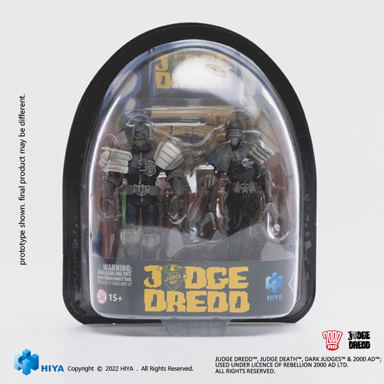 SDCC 2022 JUDGE DREDD VS DEATH BLACK & WHITE PX 1/8 AF 2PK