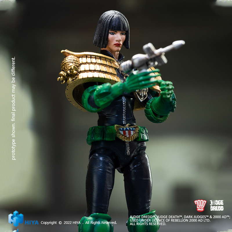 HIYA 2000 AD Judge Hershey Exquisite Mini Action Figure