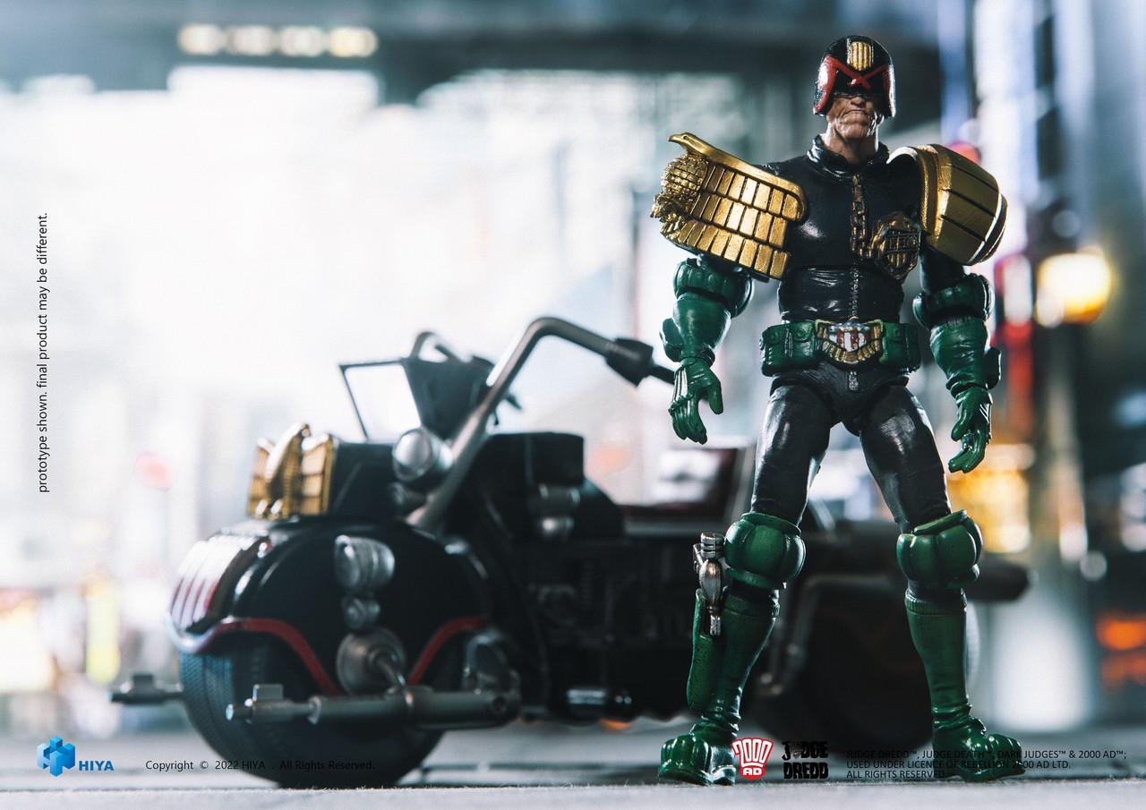 HIYA 2000 AD Judge Dredd & LAWMASTER MK Ⅱ Set
