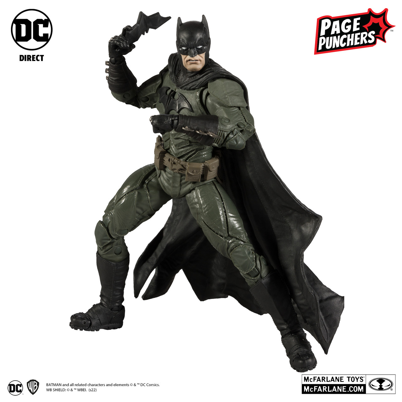 McFarlane DC Page Punchers Batman 7in Action Figure with Black