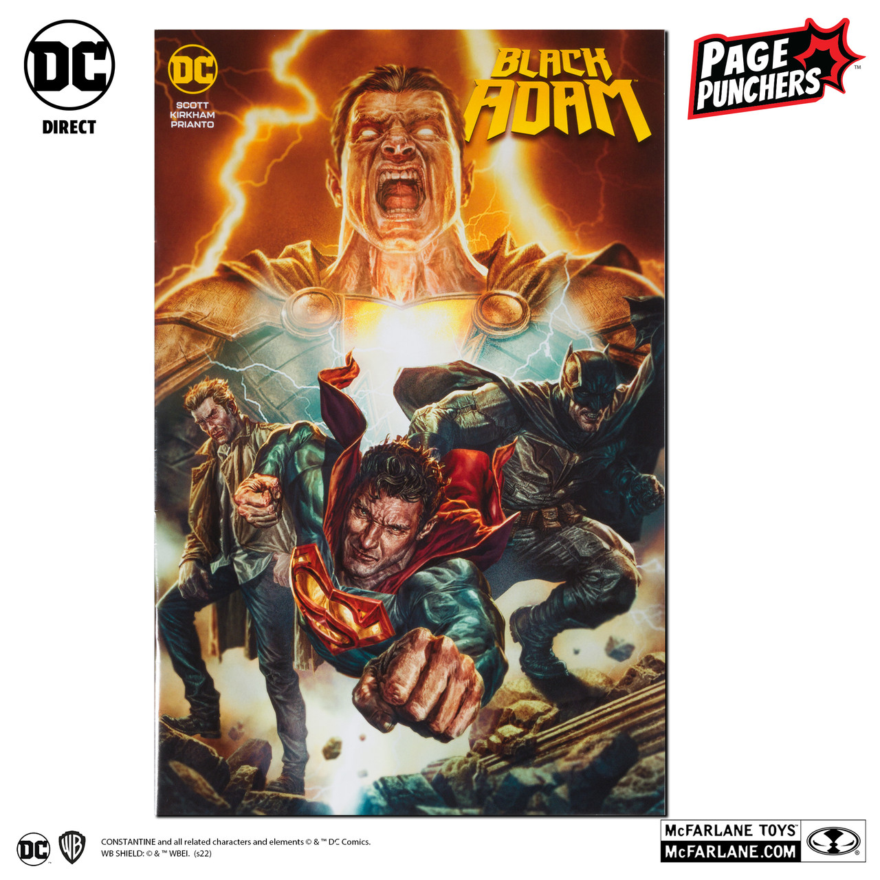 McFarlane DC Page Punchers Superman 7in Action Figure with Black