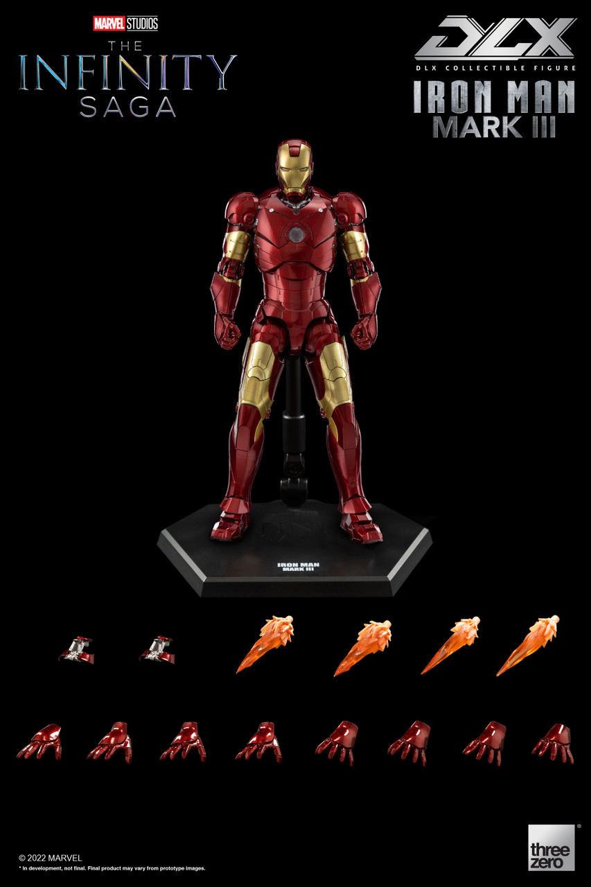 Threezero Marvel The Infinity Saga Iron Man MK3 Deluxe 1/12 scale action  figure