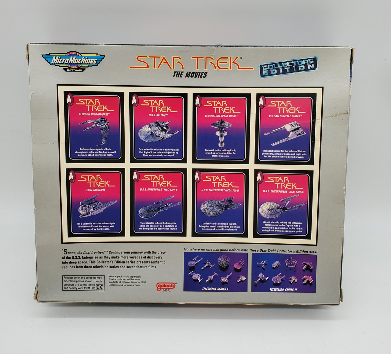 Galoob Micro Machines Star Trek The Movies collector edition box set