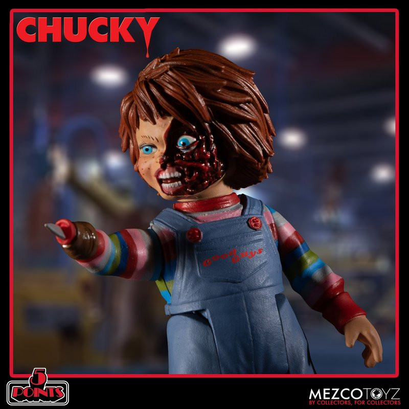Mezco 5 Points Chucky Deluxe Figure Set