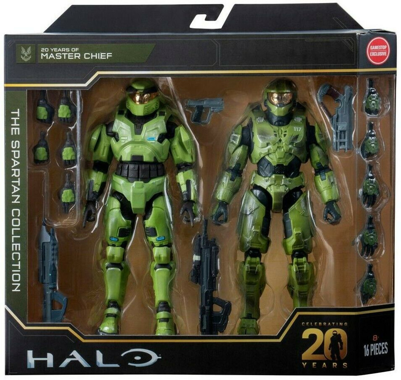 Jazwares HALO 20 years of Master Chief Action Figure two pack