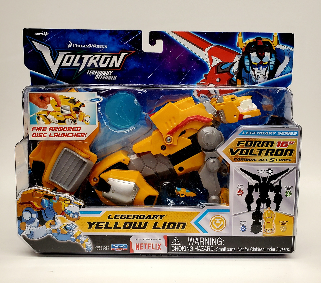 Playmates Voltron Legendary Yellow Lion