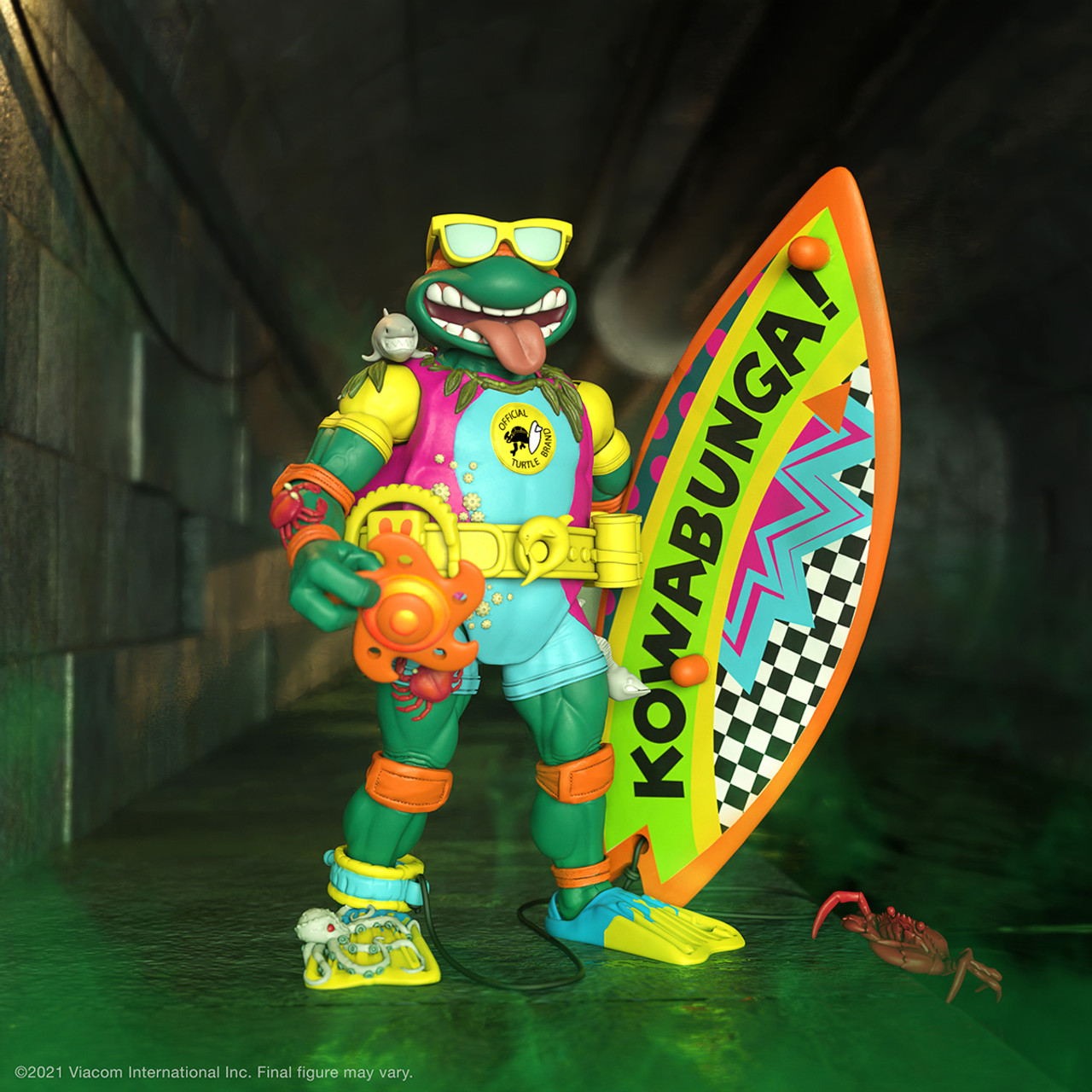 Super7 TMNT Ultimates Sewer Surfer Mike Action Figure
