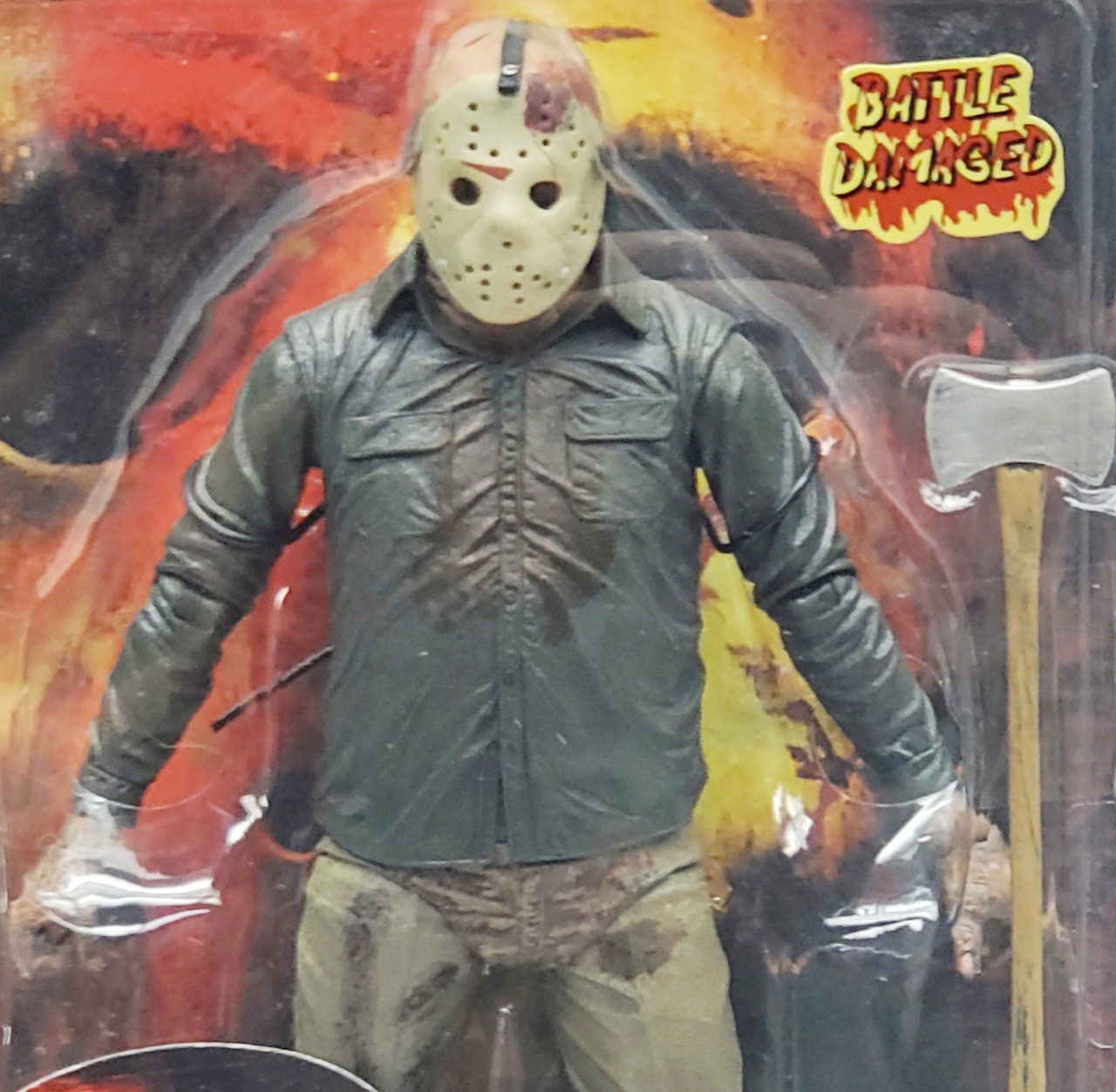 NECA Friday the 13th The Final Chapter Jason Voorhees Battle Damaged Action  Figure