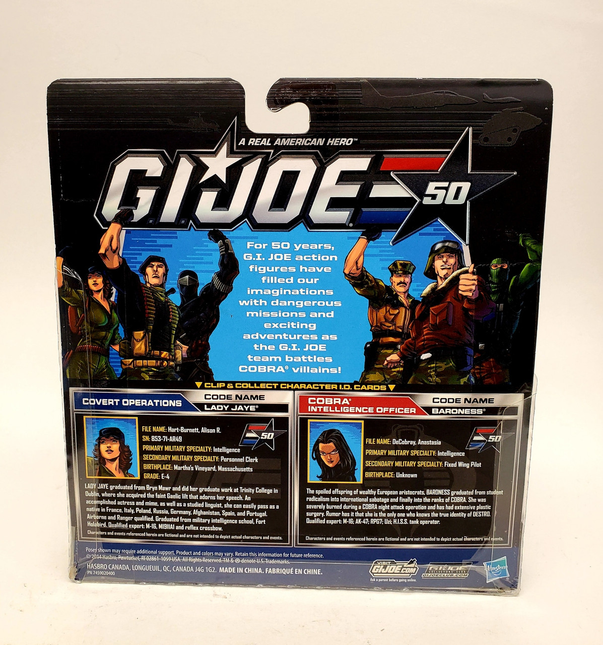 Hasbro GI Joe 50th Anniversary Lady Jaye and Baroness 3.75