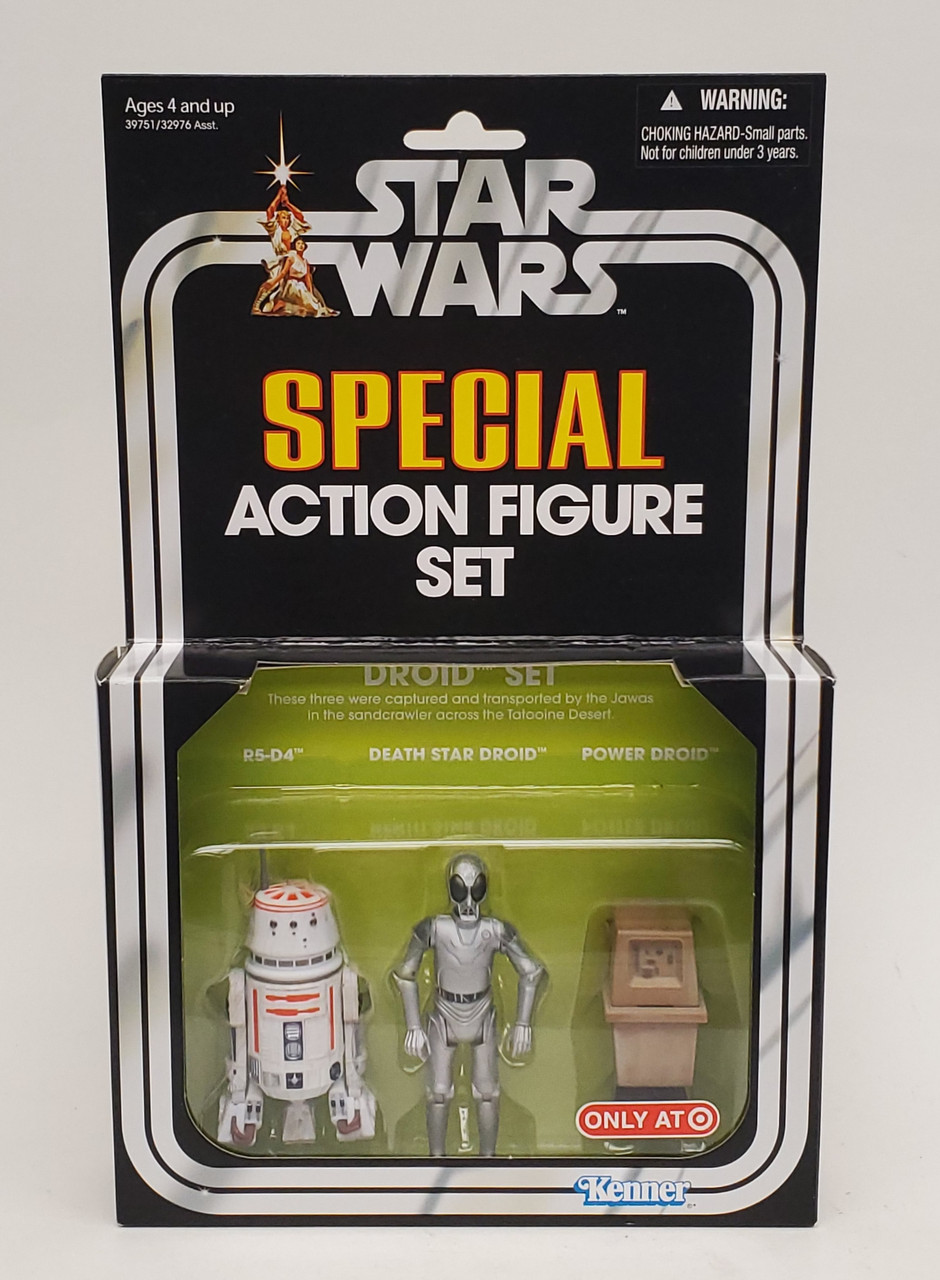 Star Wars The Vintage Collection Droid Set R5-D4 Death Star Droid Power  Droid