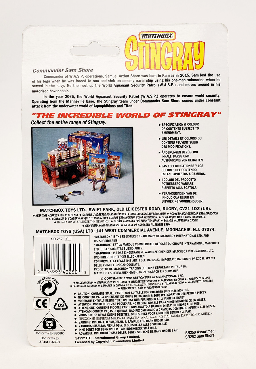 Matchbox Stingray Sam Shore action figure