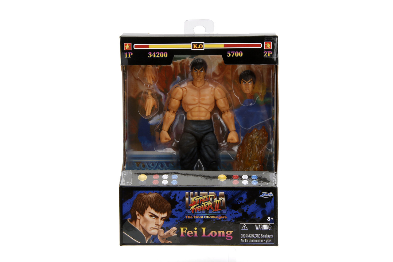 Jada Toys Street Fighter II Fei Long 6 action figure