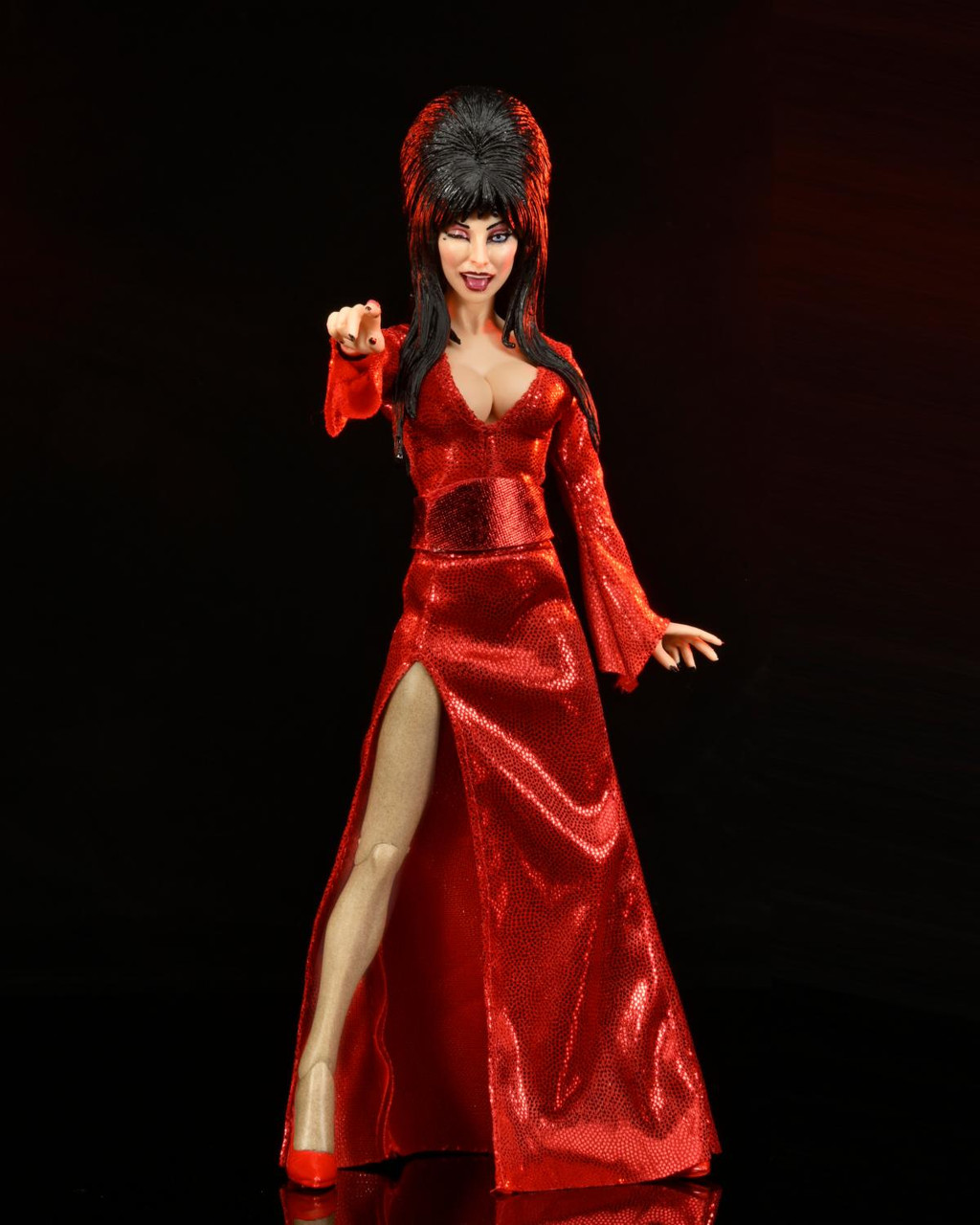 NECA Elvira – 8” Clothed Action Figure – Elvira “Red, Fright, and Boo”